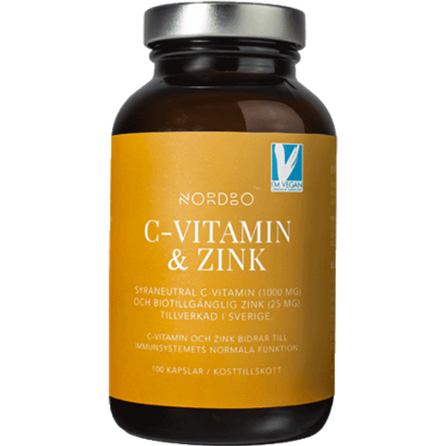 Nordbo C-Vitamin & Zink 100 st