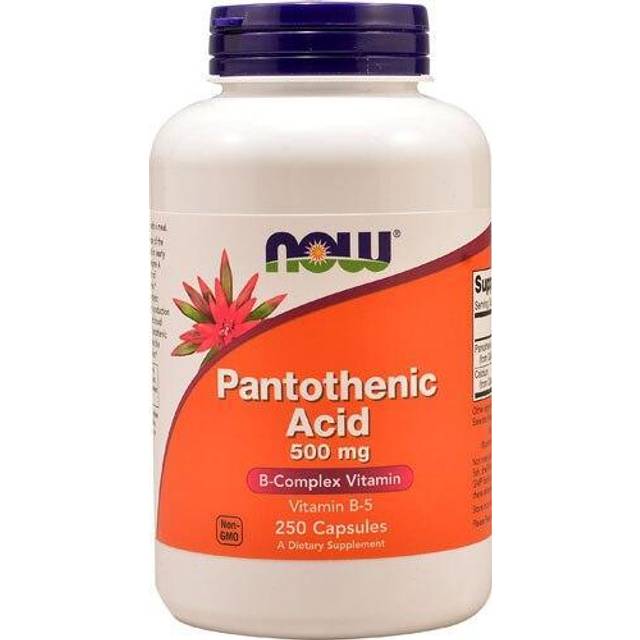 Now Foods Pantotensyra 500mg 250 kapslar