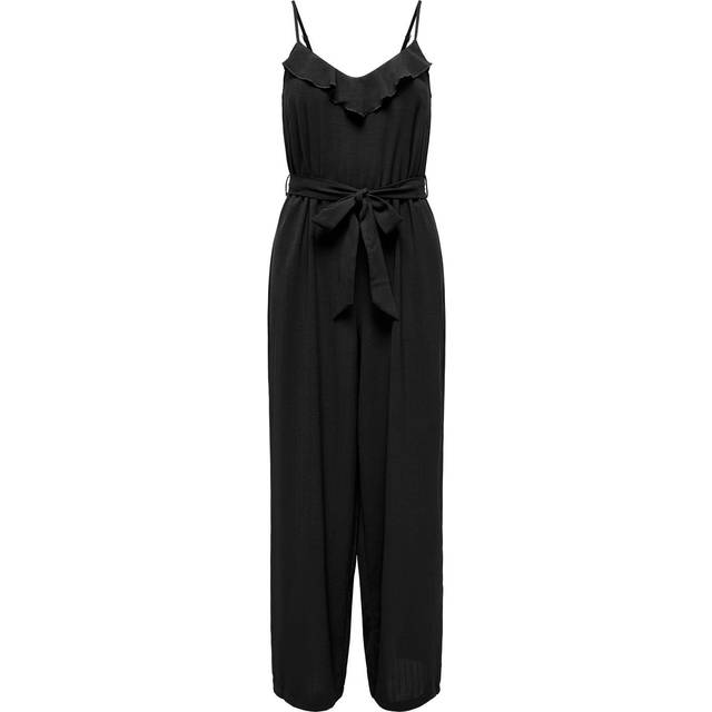 Only Cali Tie Belt Jumpsuit, Black