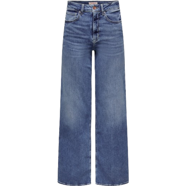 Only Madison Blush Wide Jeans, Medium Blue Denim
