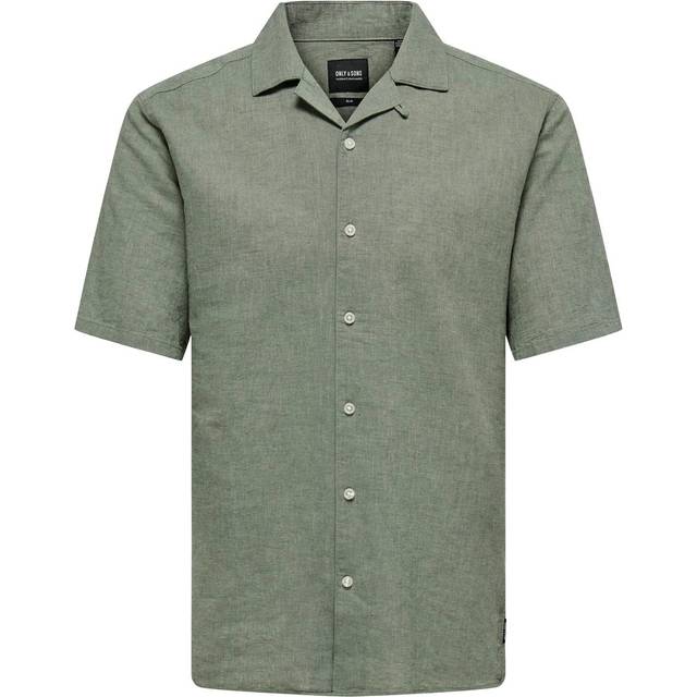 Only & Sons Slim Fit Resortkrage Linneskjorta