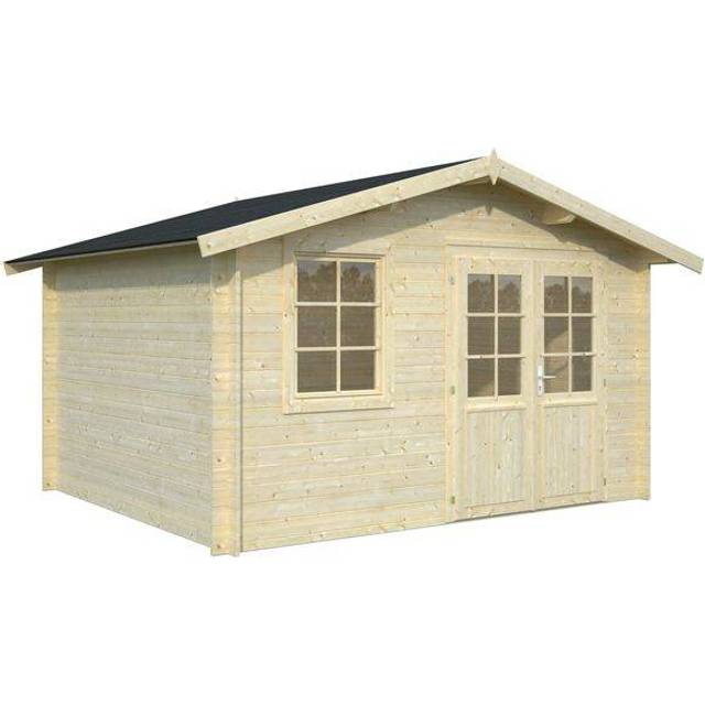 Palmako Stuga Klara 10,4 naturell (Byggnadsarea 10.4 m²)