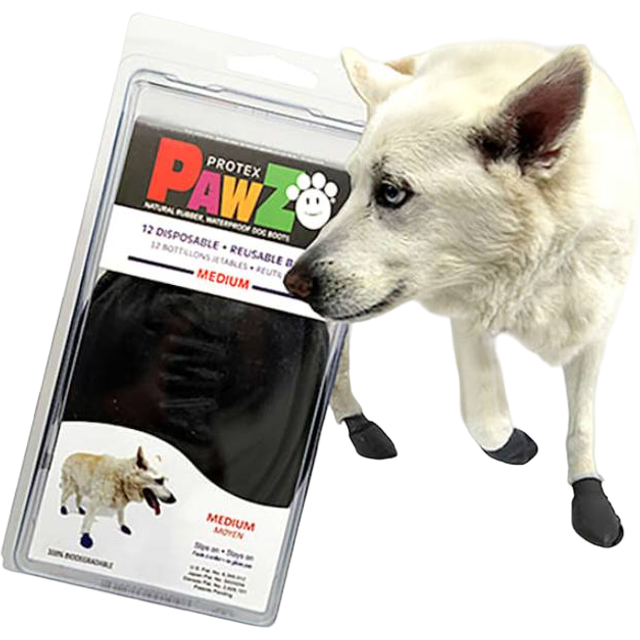 Pawz Disposable Reusable Boots M 12-pack