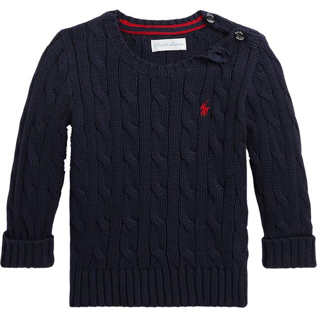 Polo Ralph Lauren Baby Cable Knit Cotton Jumper - Navy