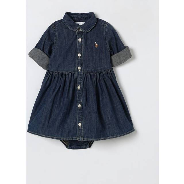 Polo Ralph Lauren Baby Denim Romper - Indigo