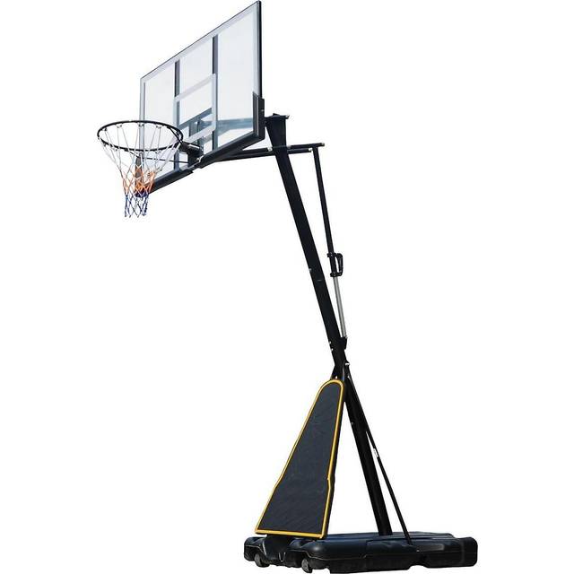 Prosport Justerbar Basketkorg 2,45–3,05 m Vit Svart
