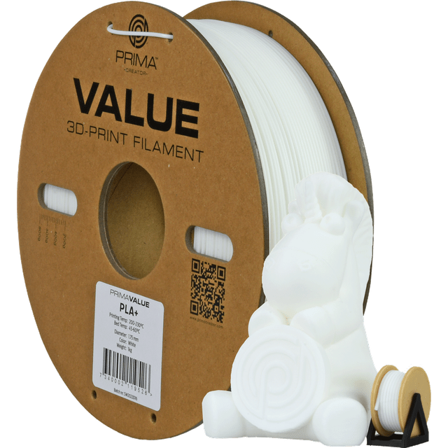 PrimaCreator PrimaValue PLA+ Filament 1.75mm 1kg White
