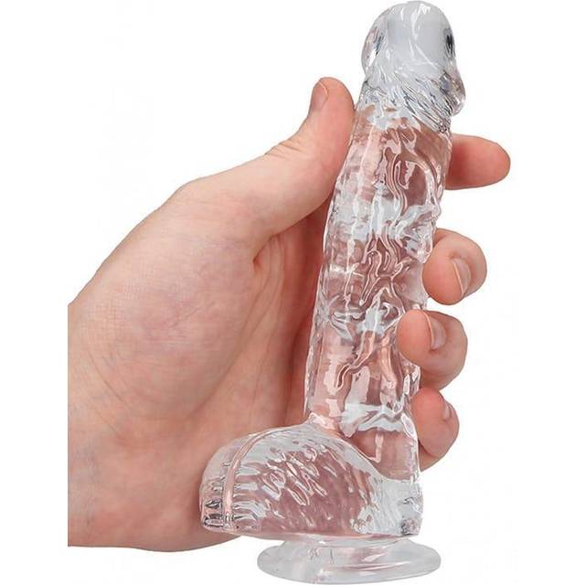RealRock Realistisk Transparent Dildo 15 cm