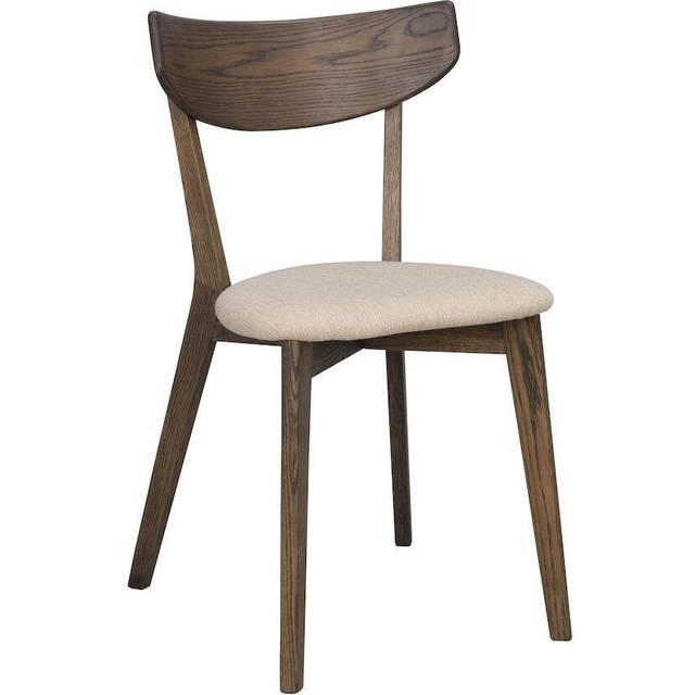 Rowico Home Ami Brunlackad Ek/Beige Köksstol 80cm 2-pack