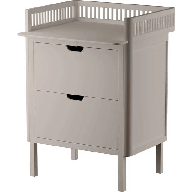 Sebra Skötbord med lådor, Classic White