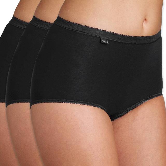 Sloggi Basic+ Maxi Hipster 3-pack - Svart