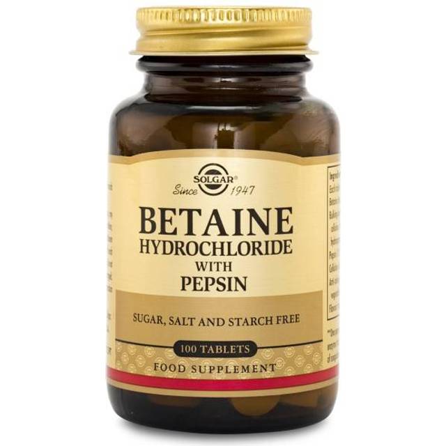 Solgar Betaine Hydrochloride with Pepsin 100 st