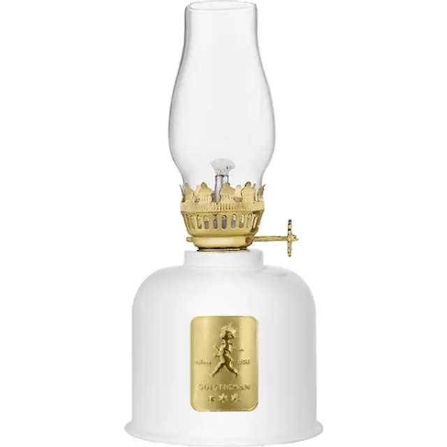 Solstickan Fotogenlampa Vit/Guld Oljelampa 19cm