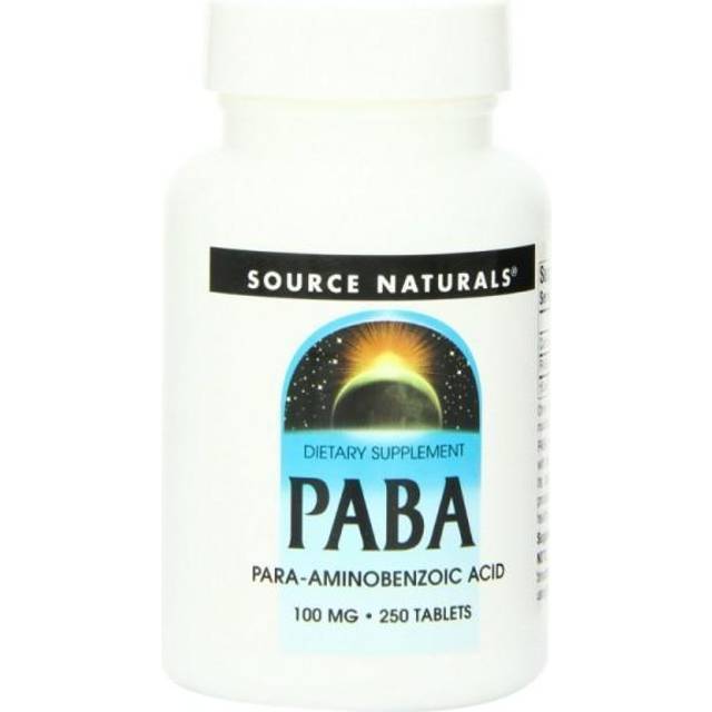 Source Naturals PABA 100 mg 250 tabletter