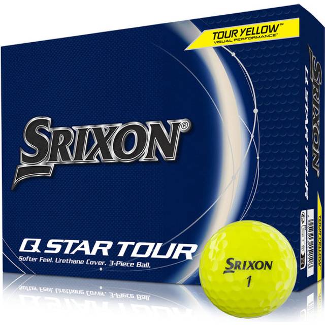 Srixon Q-Star Tour Gula golfbollar 12-pack