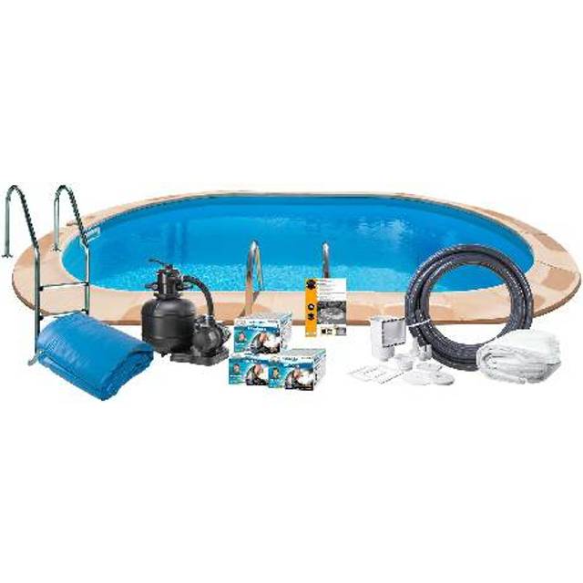 Swim & Fun Nedgrävd Poolpaket 8x4x1,5m