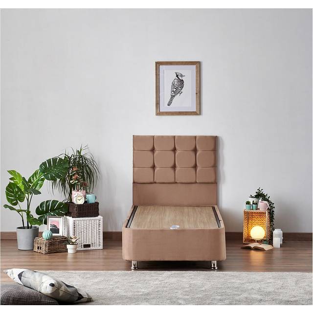 Trademax Adilen Kontinentalsäng 100x200cm Ljusbrun