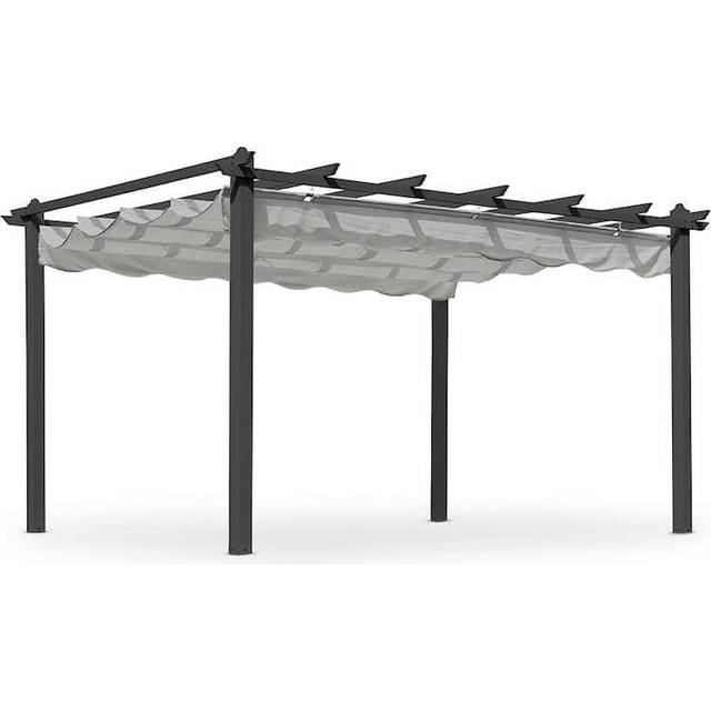 Hillerstorp PERGOLUX 300X400 CM GRÅ ALUMINIUM INKL