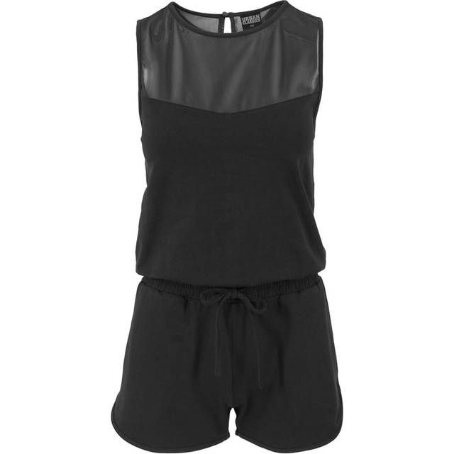 Urban Classics Tech Mesh Hot Jumpsuit, Black