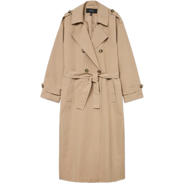 Vero Moda Chloe Trenchcoat - Brown/Silver Mink