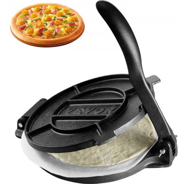 VEVOR Tortillapress 25 cm med Hamburgerpress