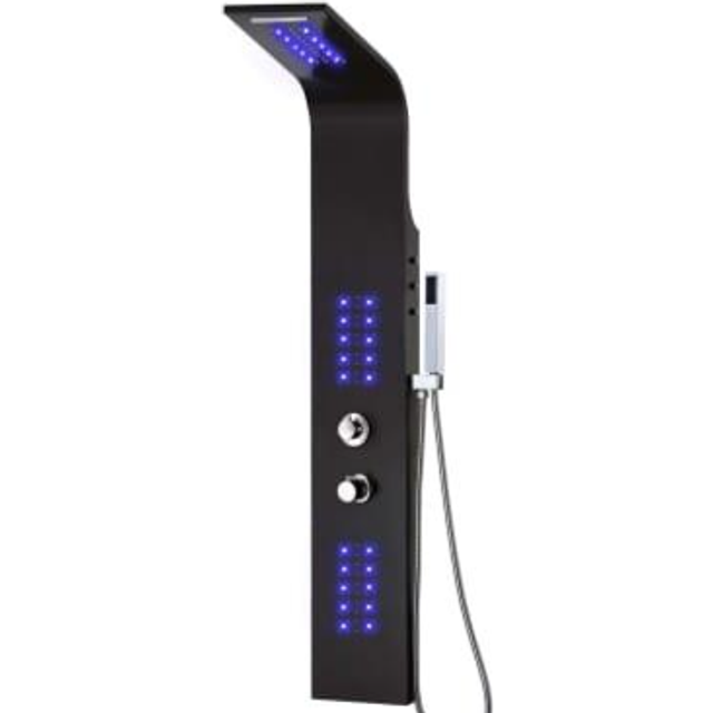 vidaXL Duschpanel (142996) Svart