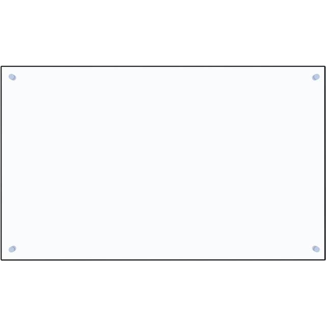 vidaXL Transparent 100x60 cm Härdat Glas Stänkskydd