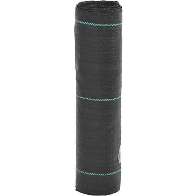 vidaXL Ogräsmatta Svart 0.5 x 25 m