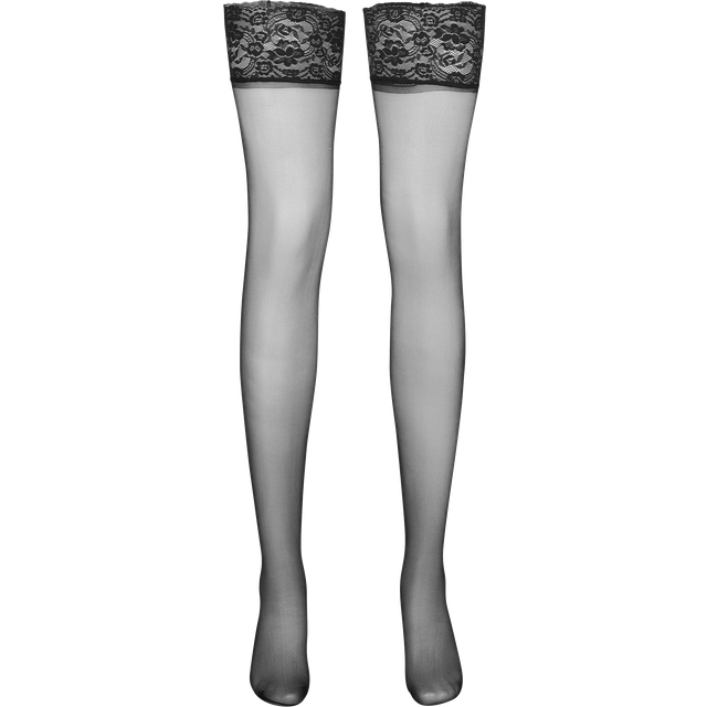 Vogue Silky Stay Up 20 Denier - Black