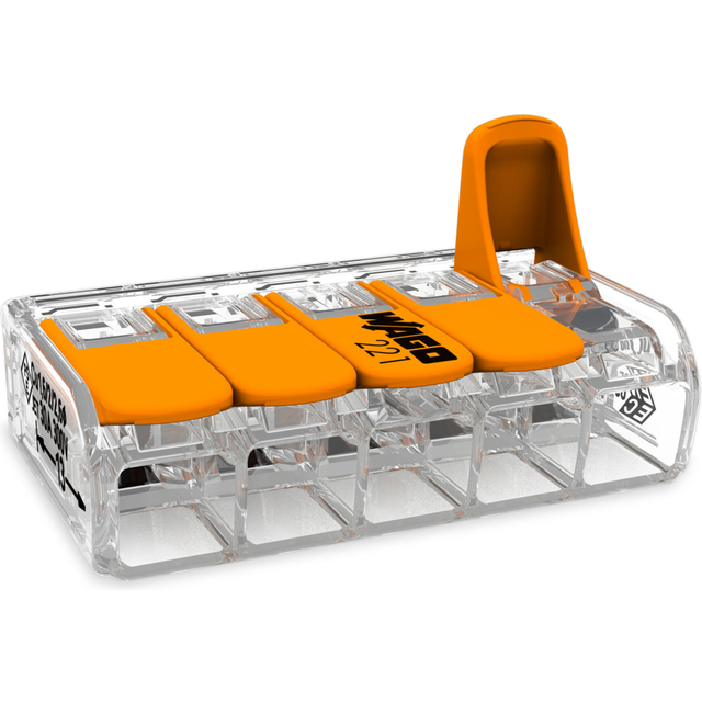 Wago 221-615 15-pack kopplingsklämma
