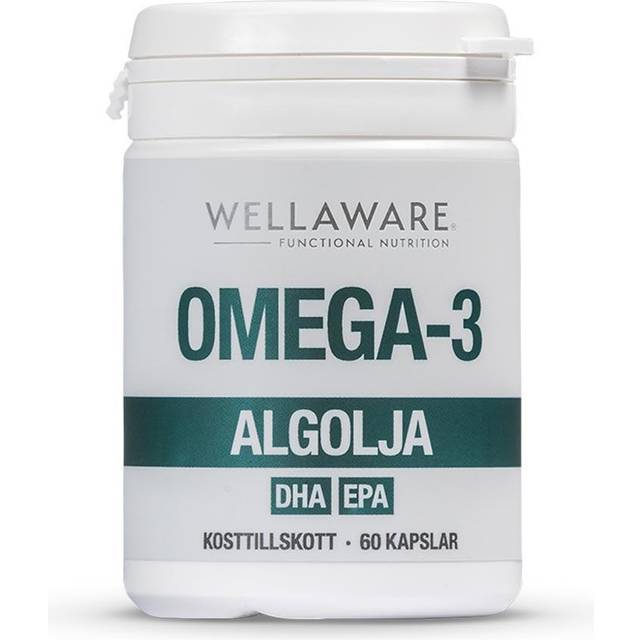 WellAware Vegansk Omega-3 Algolja 60 kapslar