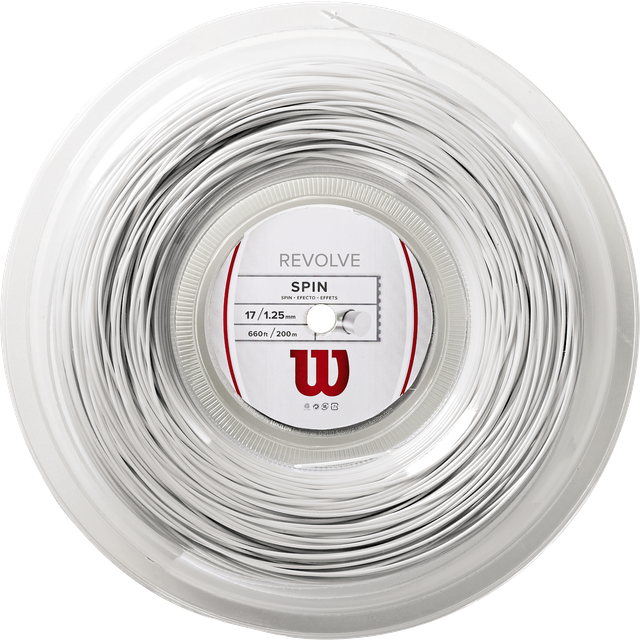 Wilson Revolve 17 Tennis String Reel 200m White