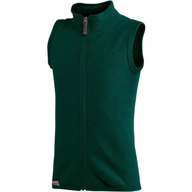 Woolpower Kids Stickad Västs 400 Forest Green