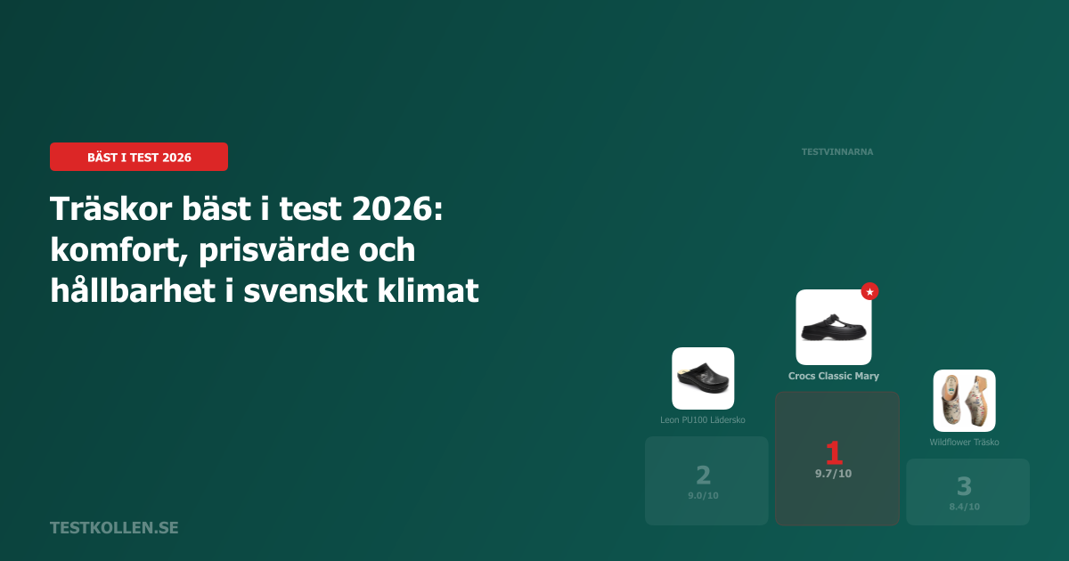 Traskor Blue Träskor bäst i test 2026 – Testade favoriter & köpguide | Testkollen